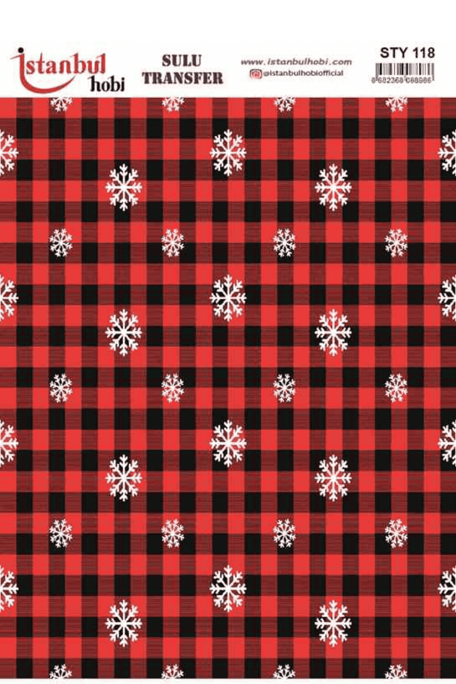 Sulu Transfer Yılbaşı Desen Seri STY118