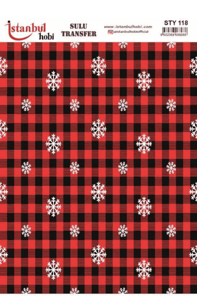 Sulu Transfer Yılbaşı Desen Seri STY118