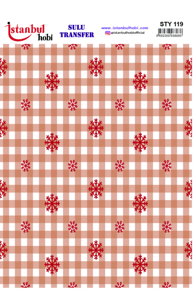 Sulu Transfer Yılbaşı Desen Seri STY119