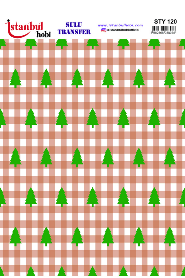 Sulu Transfer Yılbaşı Desen Seri STY120
