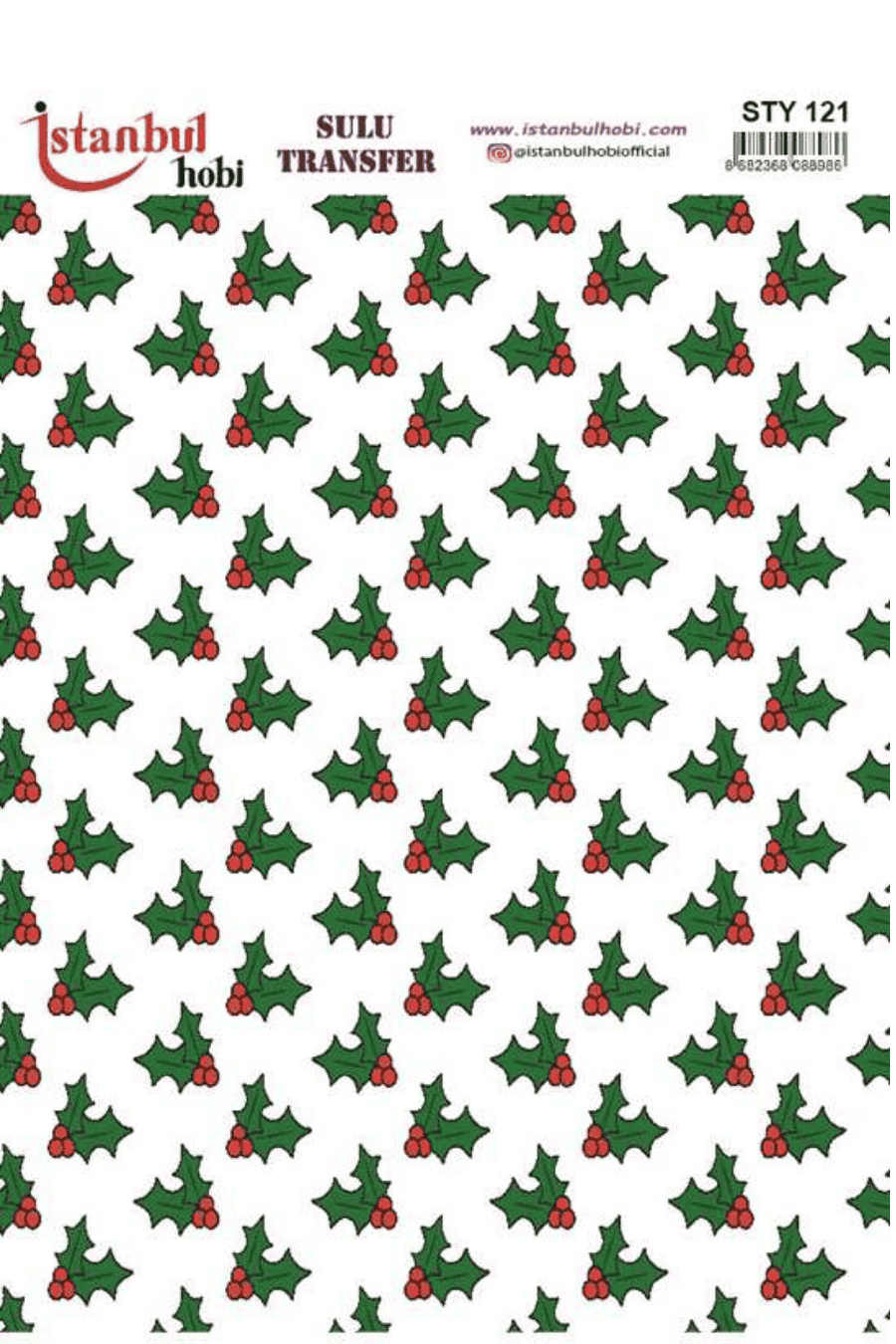 Sulu Transfer Yılbaşı Desen Seri STY121