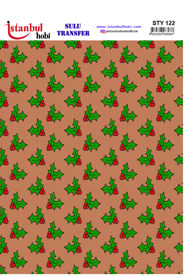 Sulu Transfer Yılbaşı Desen Seri STY122