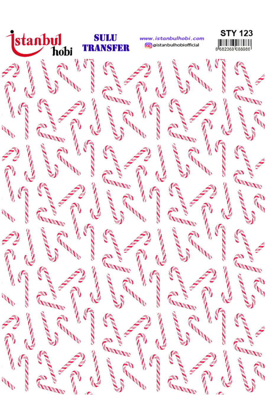 Sulu Transfer Yılbaşı Desen Seri STY123