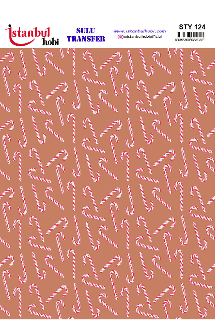 Sulu Transfer Yılbaşı Desen Seri STY124