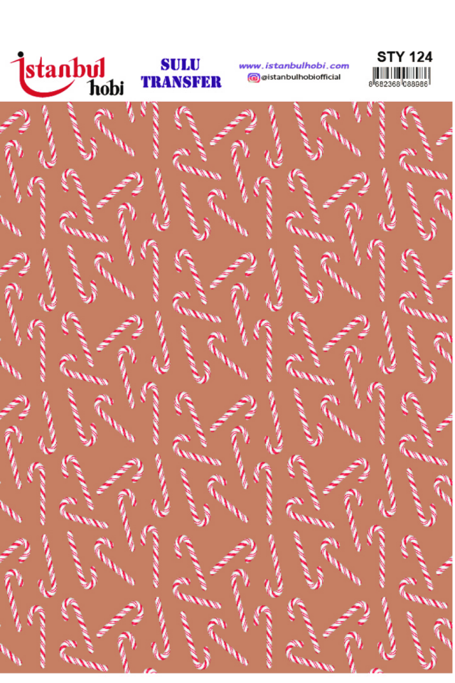 Sulu Transfer Yılbaşı Desen Seri STY124