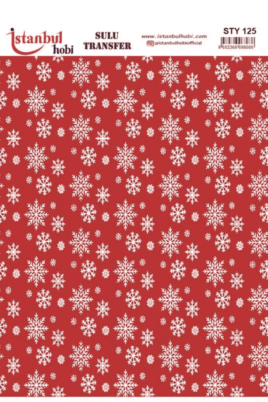 Sulu Transfer Yılbaşı Desen Seri STY125
