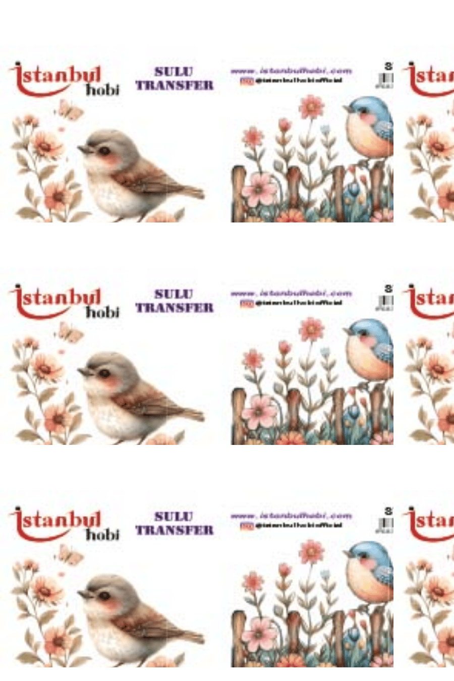 Sulu Transfer Hayvanlar Desenli Seri ST1549