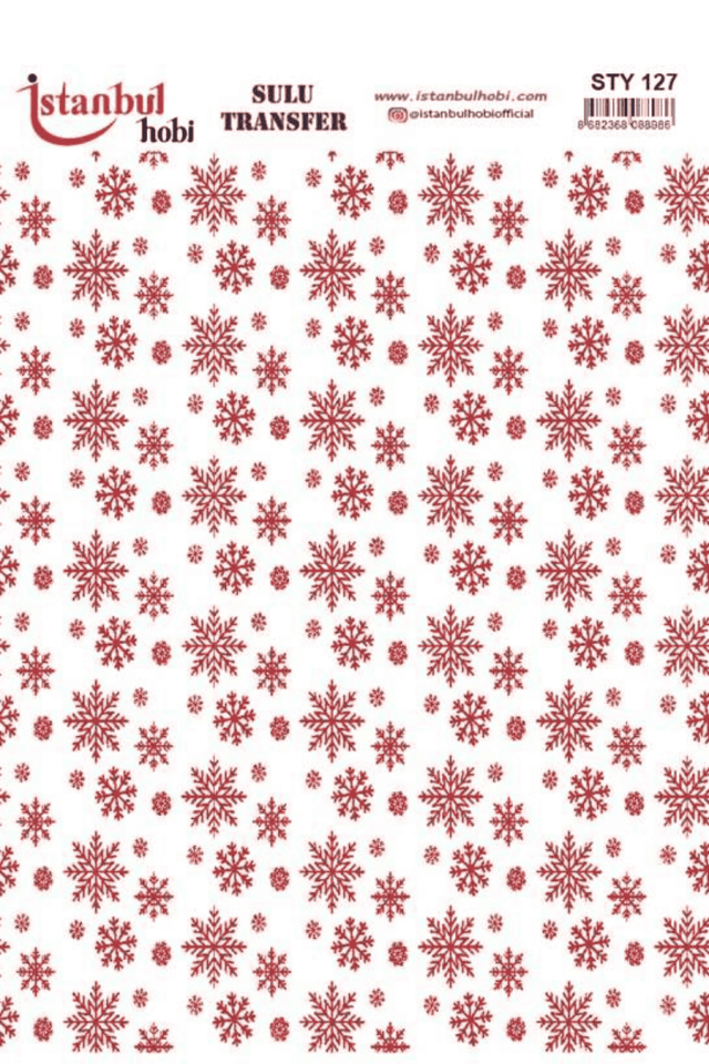 Sulu Transfer Yılbaşı Desen Seri STY127
