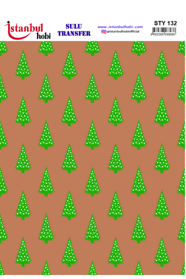 Sulu Transfer Yılbaşı Desen Seri STY132