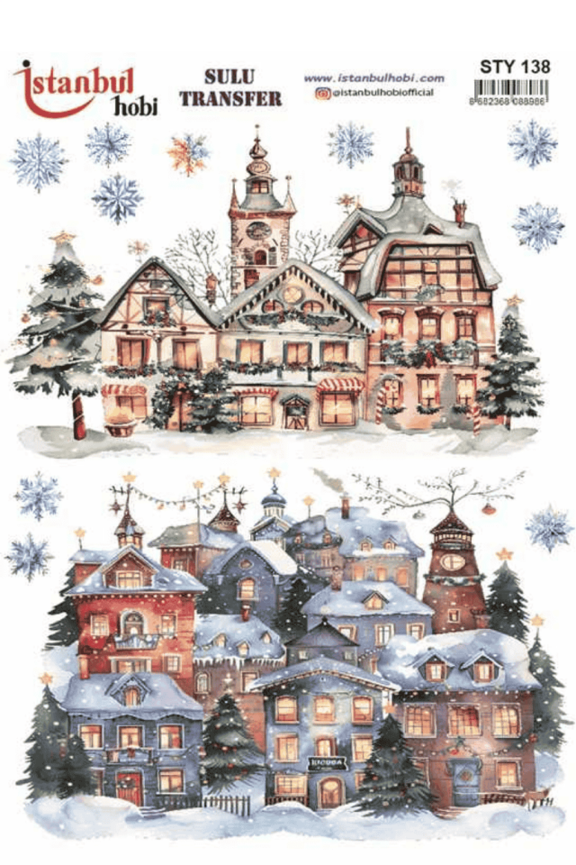 Sulu Transfer Yılbaşı Desen Seri STY138