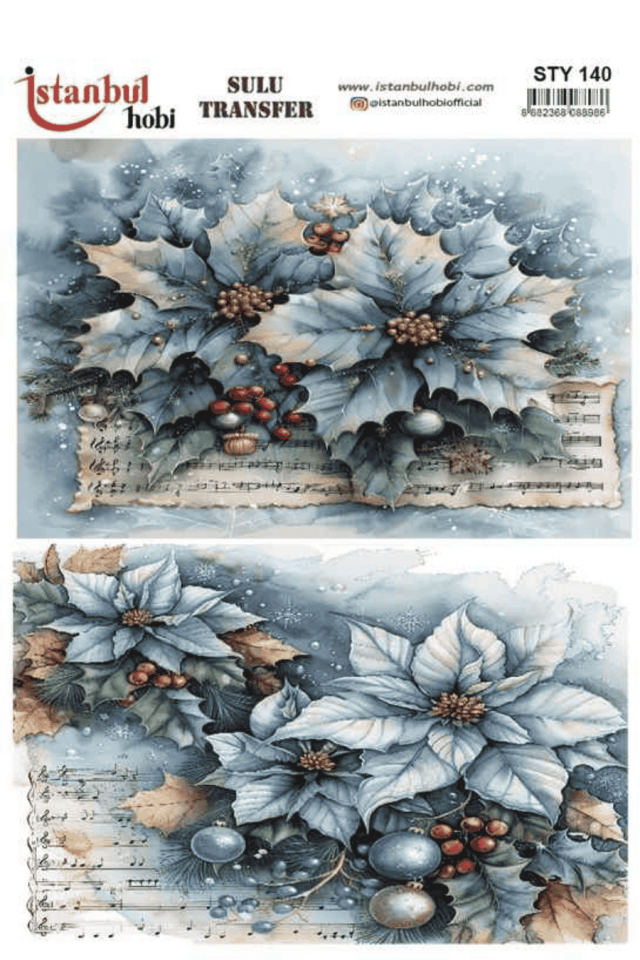 Sulu Transfer Yılbaşı Desen Seri STY140