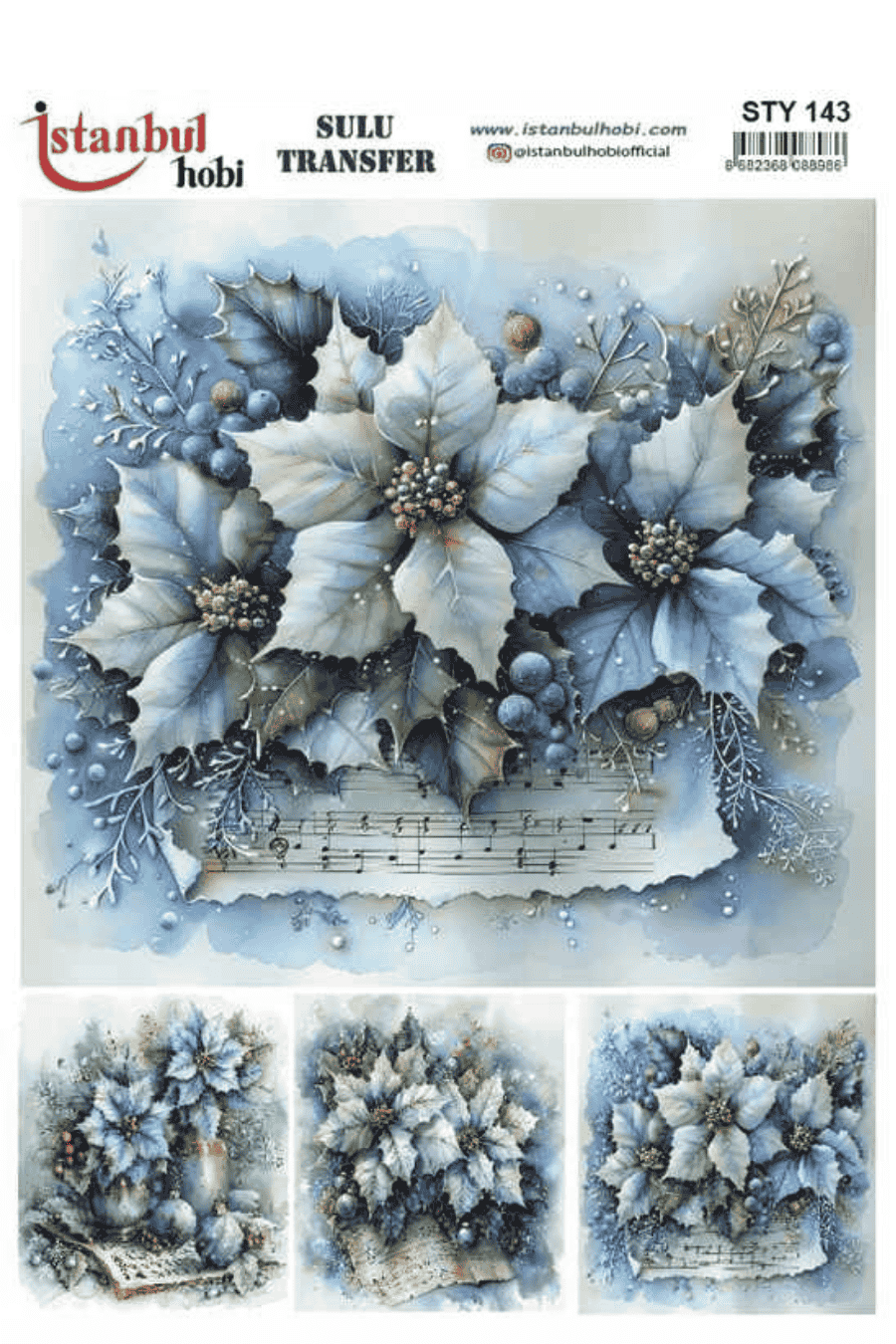 Sulu Transfer Yılbaşı Desen Seri STY143