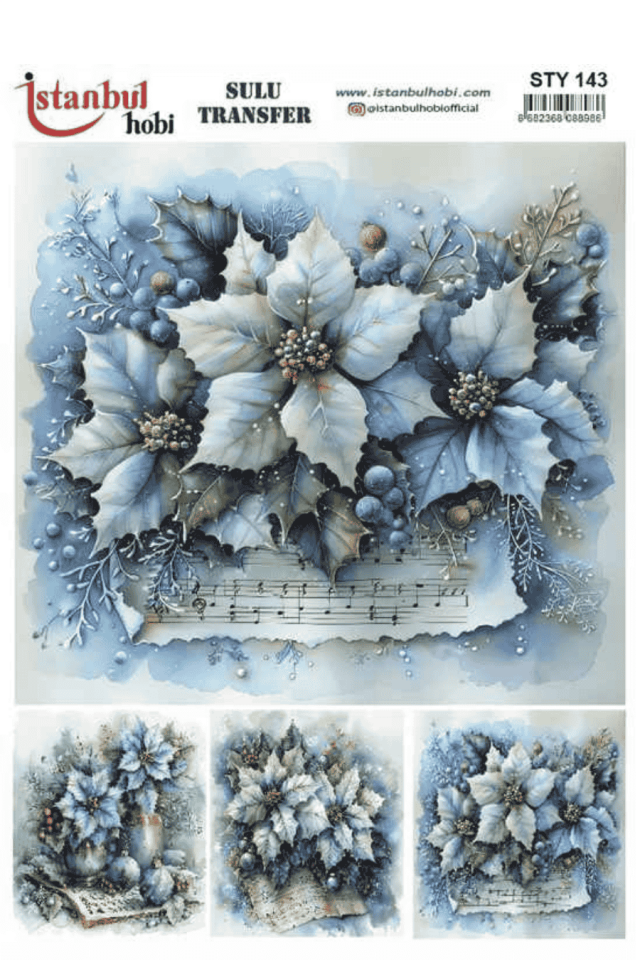 Sulu Transfer Yılbaşı Desen Seri STY143