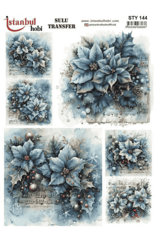 Sulu Transfer Yılbaşı Desen Seri STY144