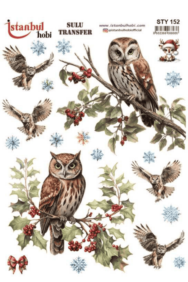 Sulu Transfer Yılbaşı Desen Seri STY152