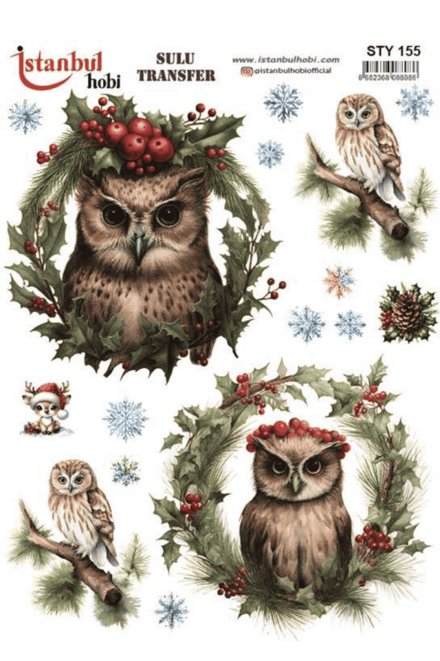 Sulu Transfer Yılbaşı Desen Seri STY155