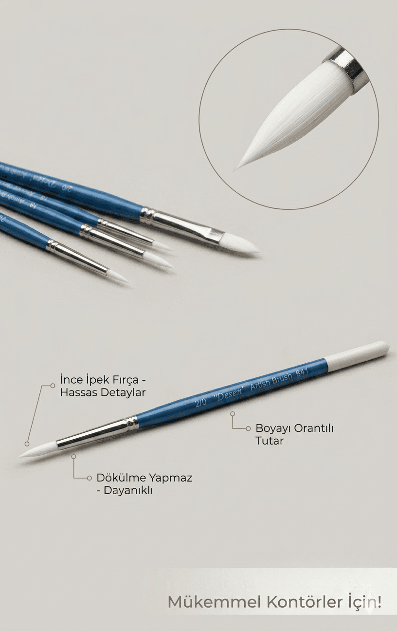 Desen Kontür Fırça No 00