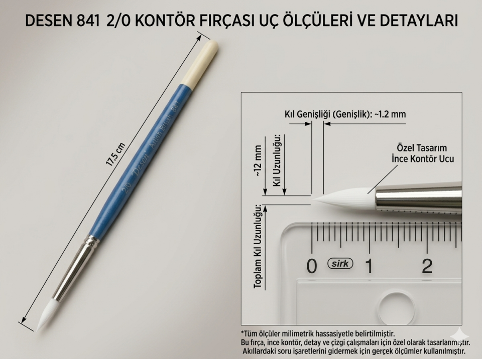 Desen Kontür Fırça No 00