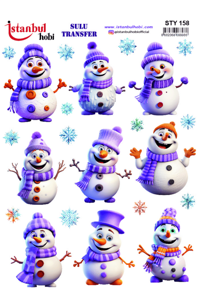 Sulu Transfer Yılbaşı Desen Seri STY158