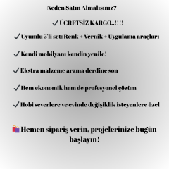 Dantel Rengi Geri Dönüşüm Yenileme Seti