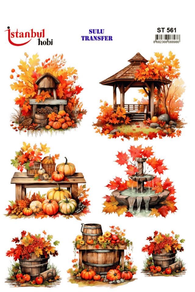 Sulu Transfer Kabaklı Desen Seri ST561