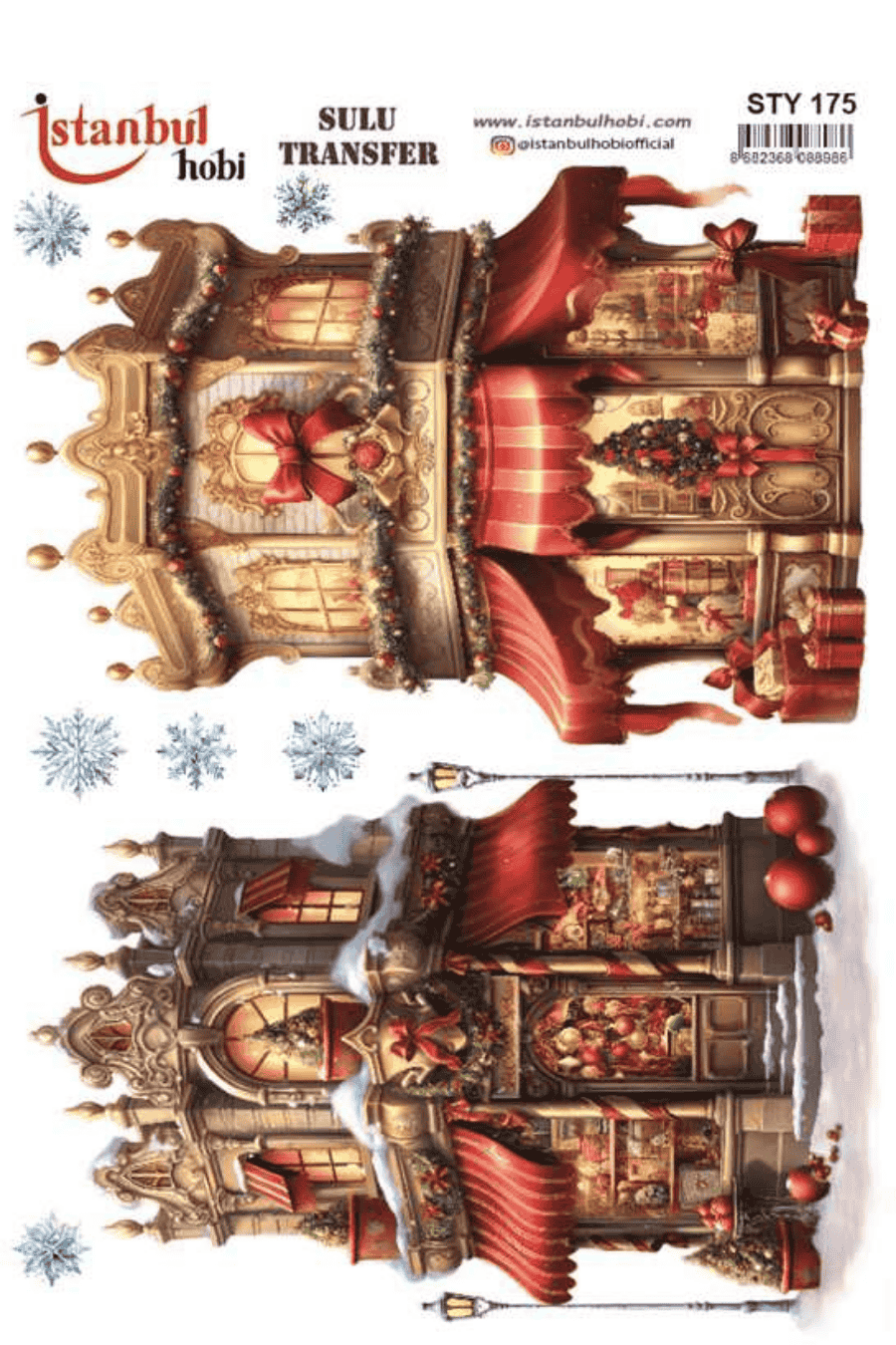 Sulu Transfer Yılbaşı Desen Seri STY175