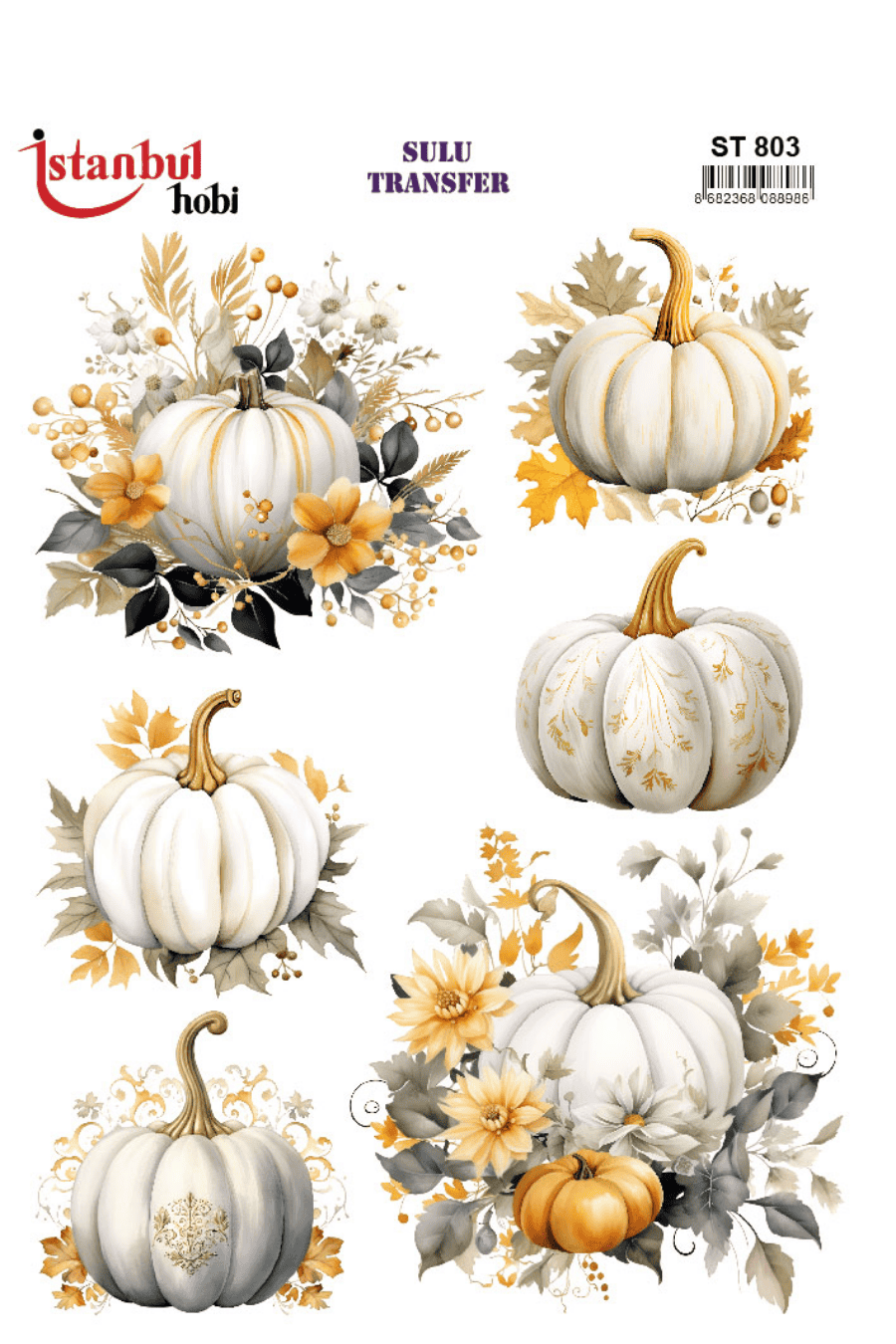 Sulu Transfer Kabak Desen Seri ST803