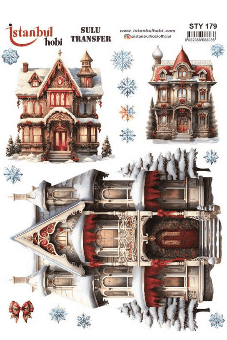 Sulu Transfer Yılbaşı Desen Seri STY179