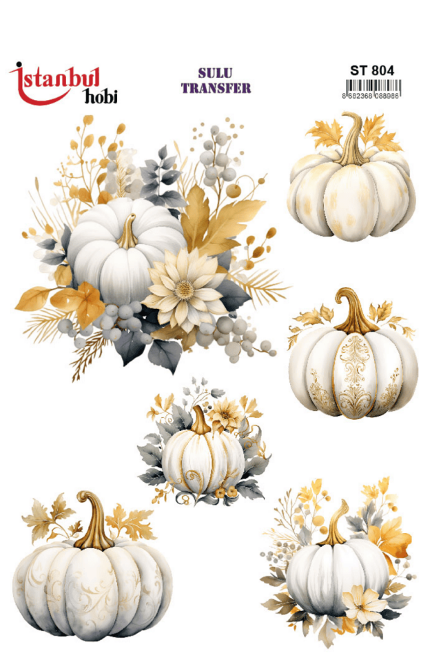 Sulu Transfer Kabak Desen Seri ST804