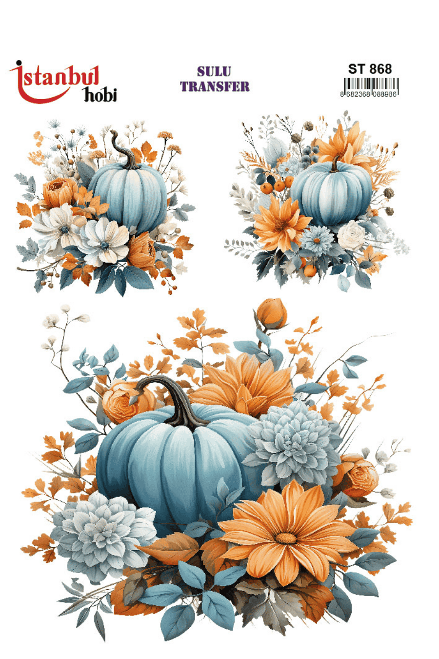 Sulu Transfer Kabak Desen Seri ST868