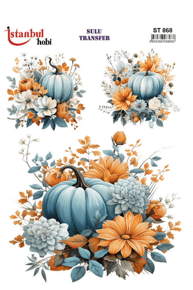 Sulu Transfer Kabak Desen Seri ST868