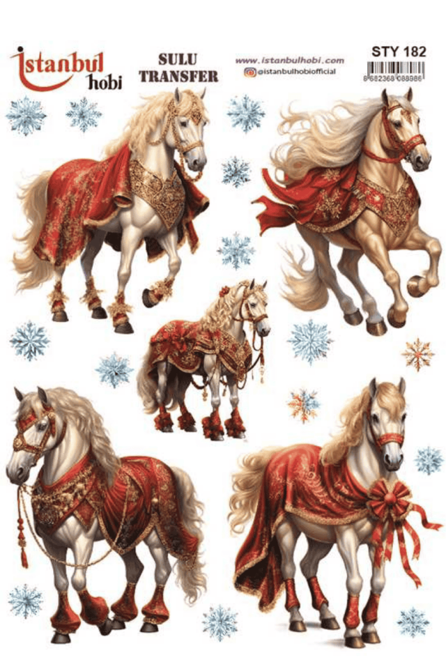 Sulu Transfer Yılbaşı Desen Seri STY182