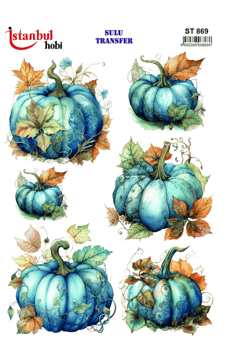 Sulu Transfer Kabak Desen Seri ST869