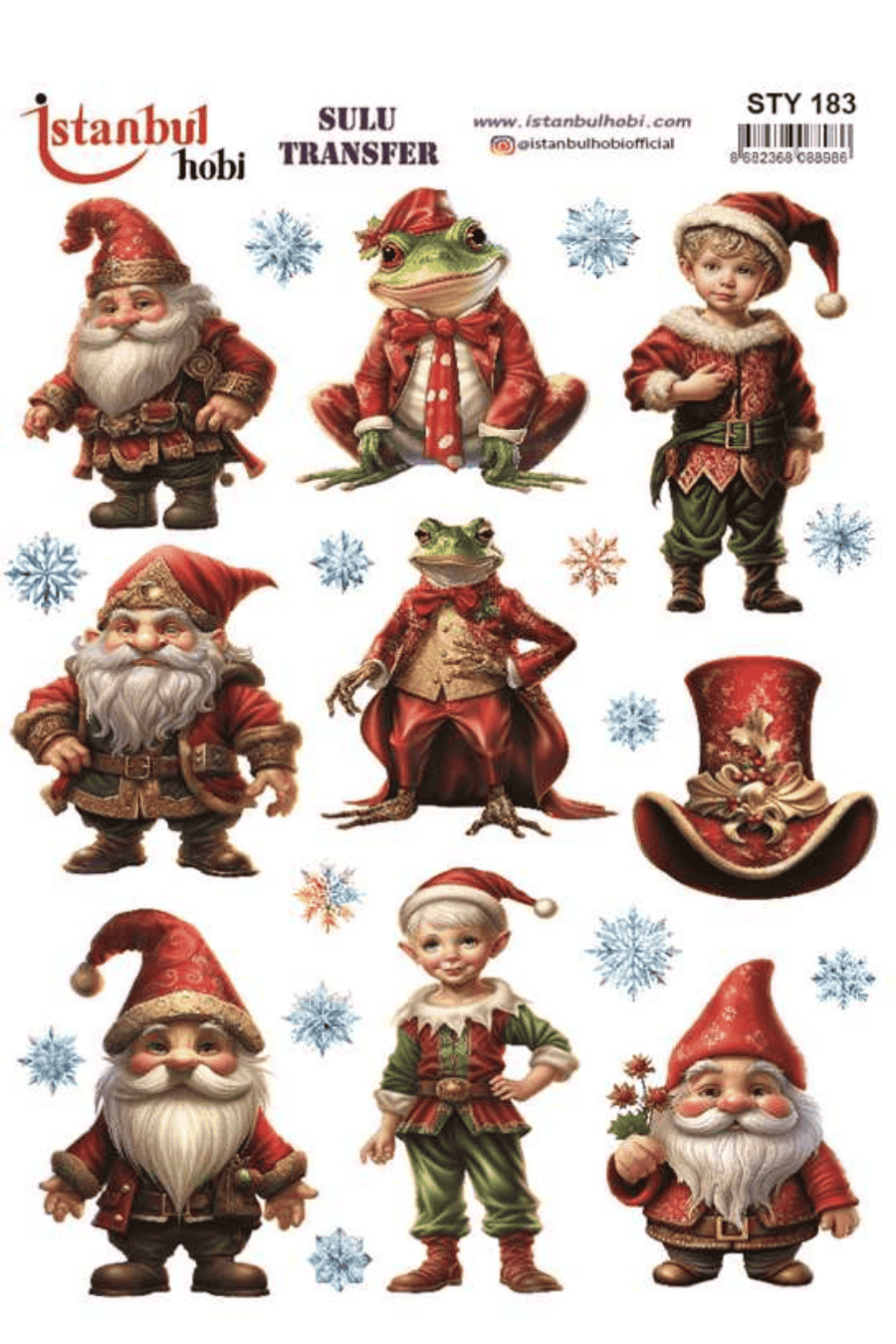 Sulu Transfer Yılbaşı Desen Seri STY183