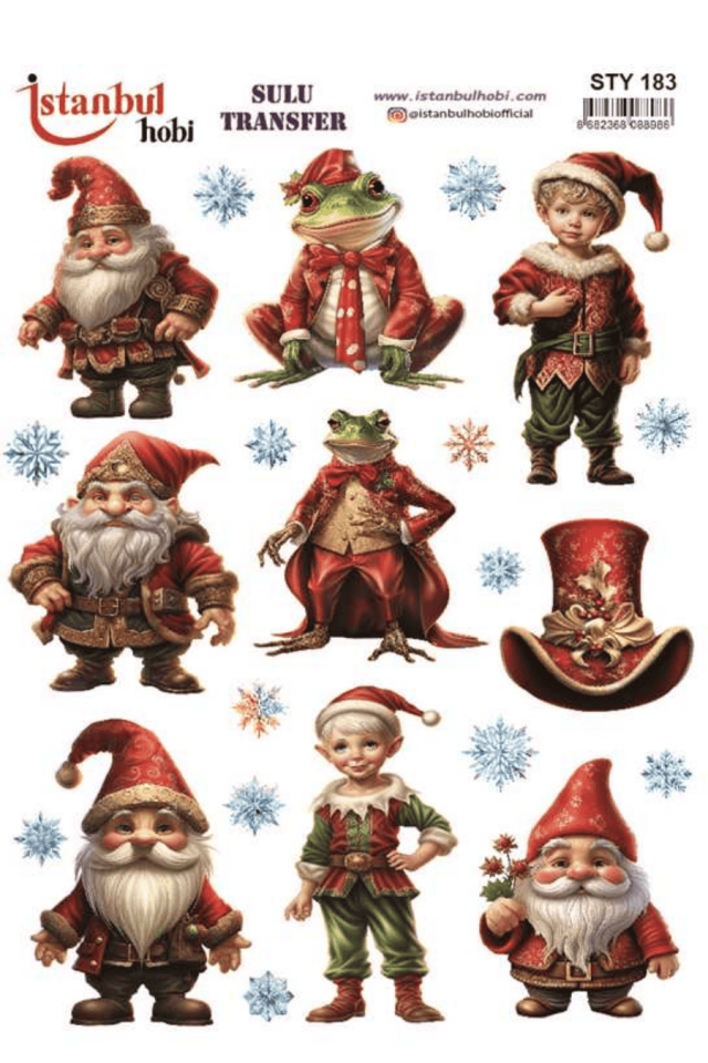 Sulu Transfer Yılbaşı Desen Seri STY183