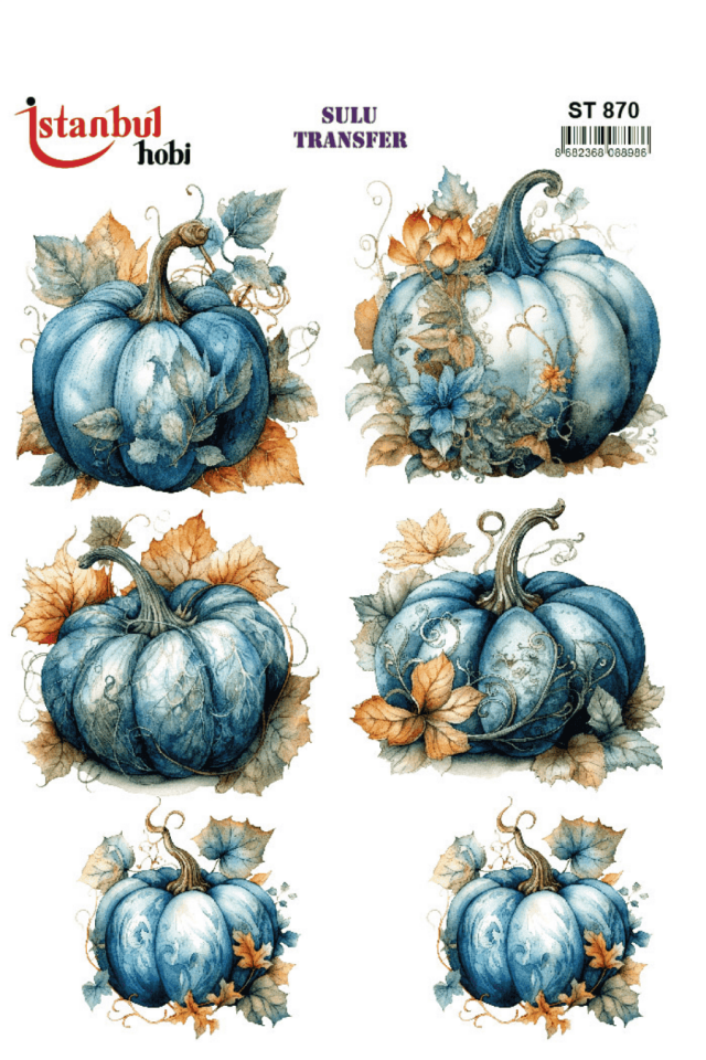 Sulu Transfer Kabak Desen Seri  ST870