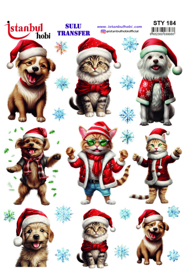 Sulu Transfer Yılbaşı Desen Seri STY184