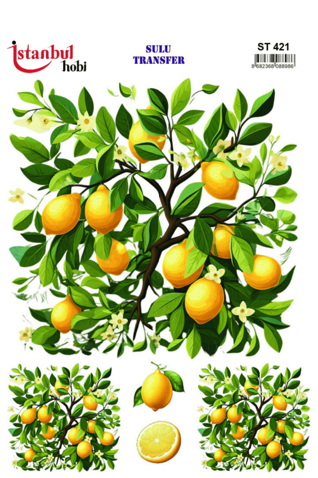 Sulu Transfer Limon Desen Seri ST421