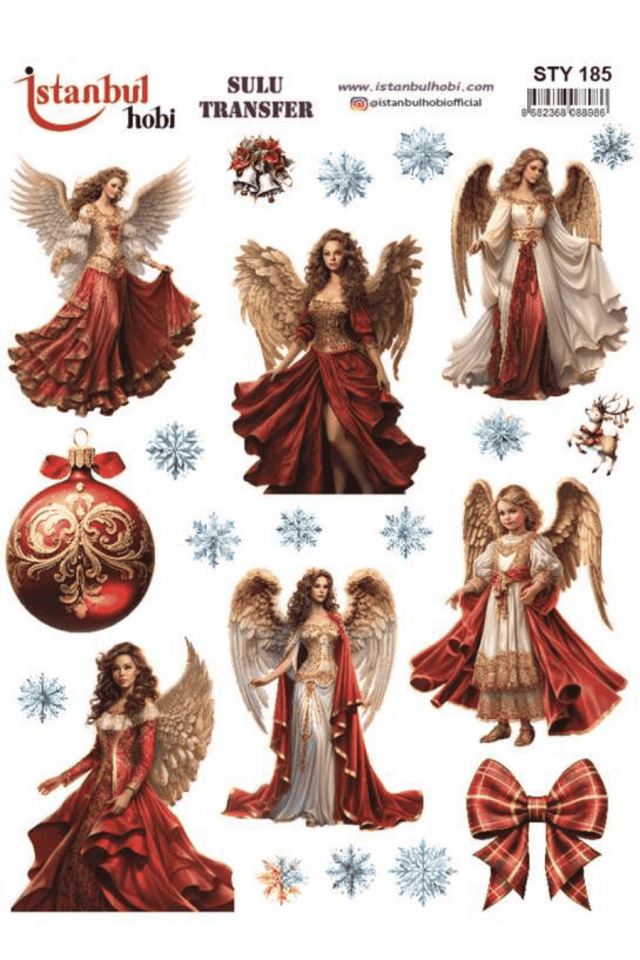 Sulu Transfer Yılbaşı Desen Seri STY185