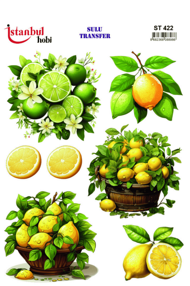 Sulu Transfer Limon Desen Seri ST422