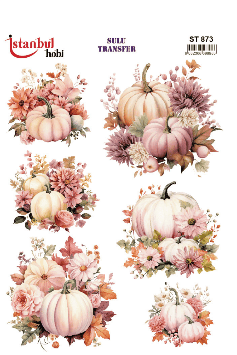 Sulu Transfer Kabak Desen Seri ST873