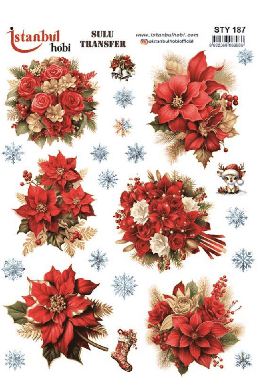 Sulu Transfer Yılbaşı Desen Seri STY187