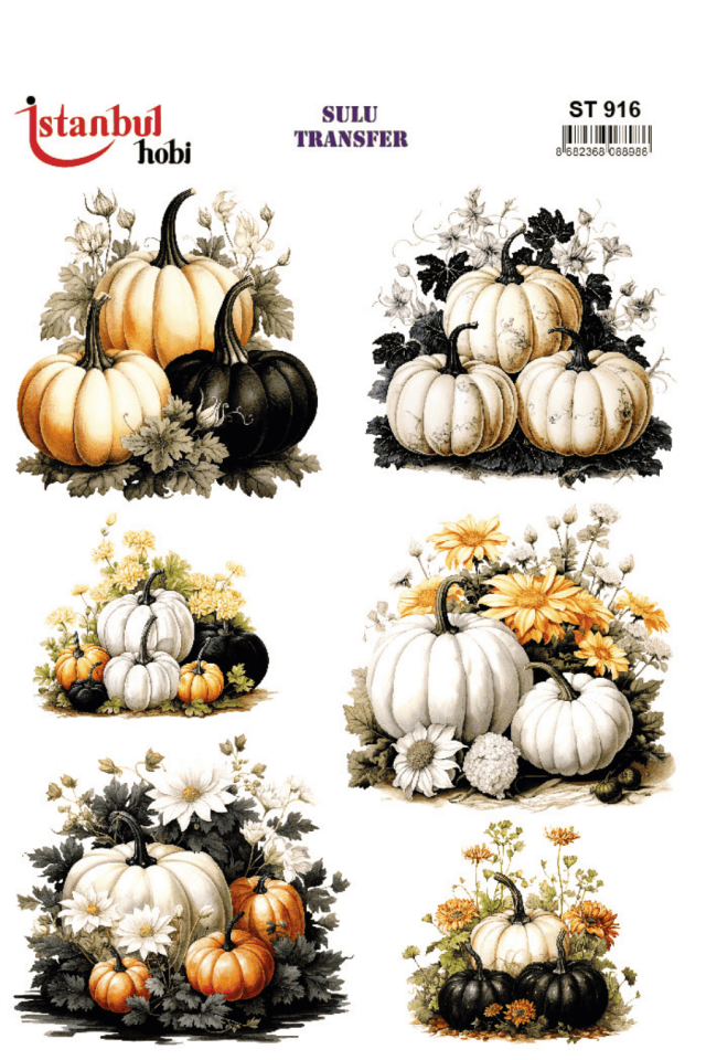 Sulu Transfer Kabak Desen Seri ST916