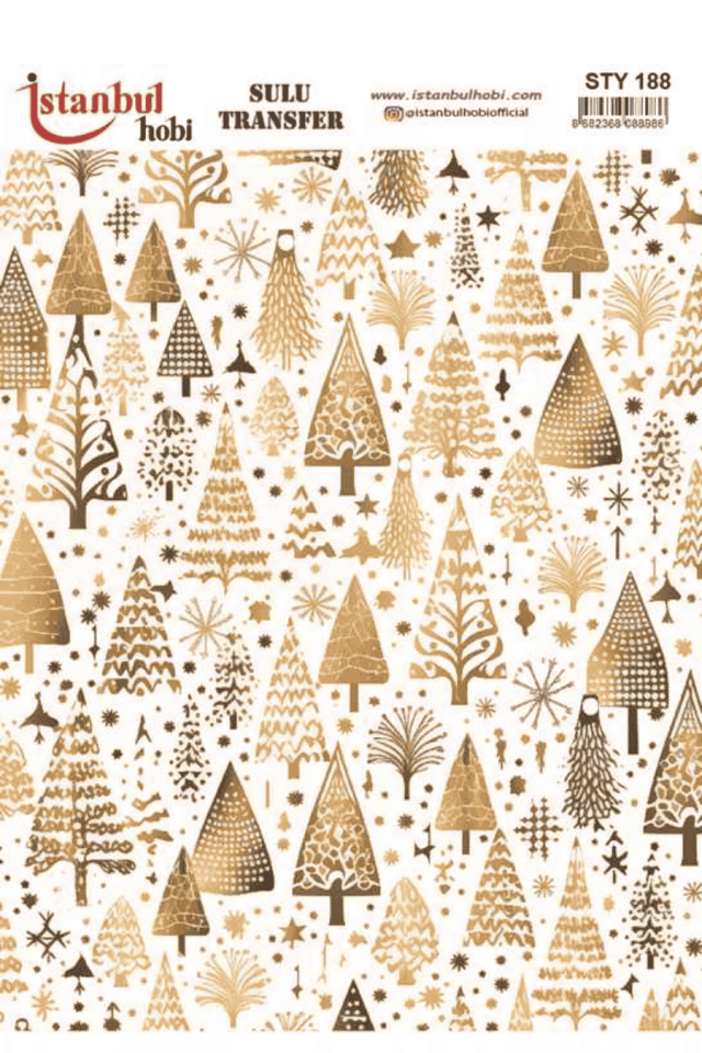 Sulu Transfer Yılbaşı Desen Seri STY188