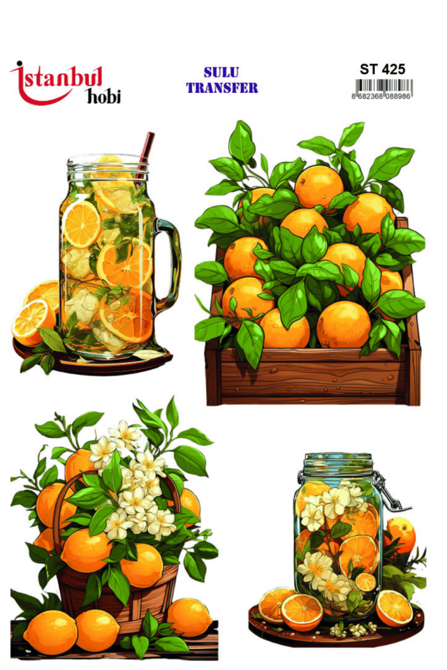 Sulu Transfer Limon Desen Seri ST425