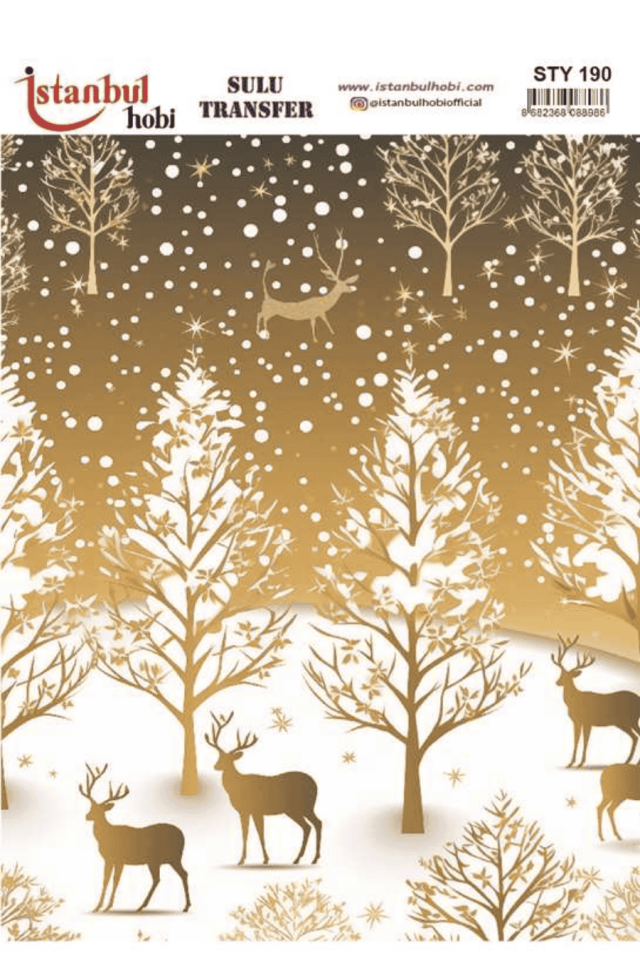 Sulu Transfer Yılbaşı Desen Seri STY190