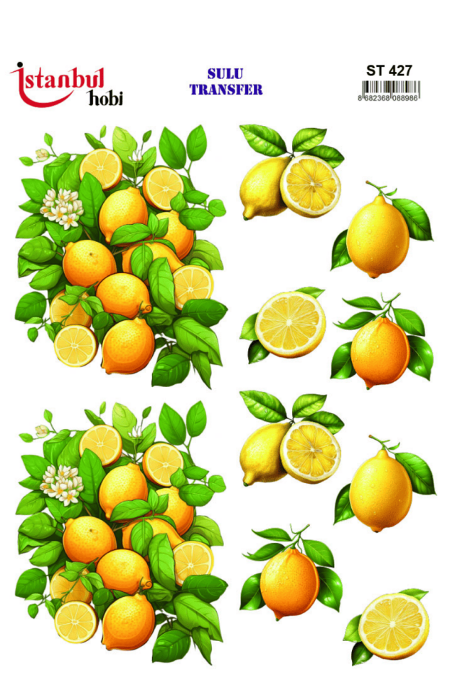 Sulu Transfer Limon Desen Seri ST427