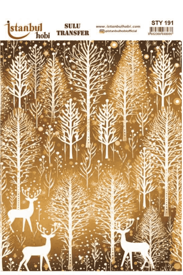 Sulu Transfer Yılbaşı Desen Seri STY191