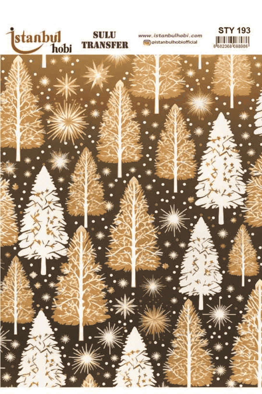 Sulu Transfer Yılbaşı Desen Seri STY193