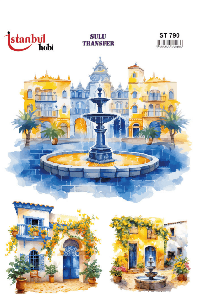 Sulu Transfer Limon Desen Seri ST790